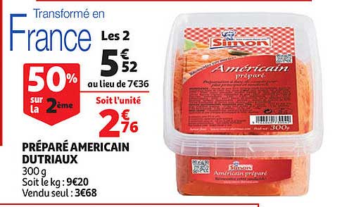 préparé américain dutriaux