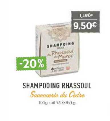 shampooing rhassoul savonnerie du cèdre
