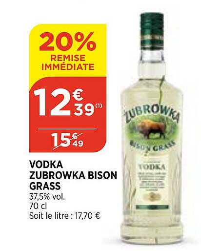 vodka zubrowka bison grass