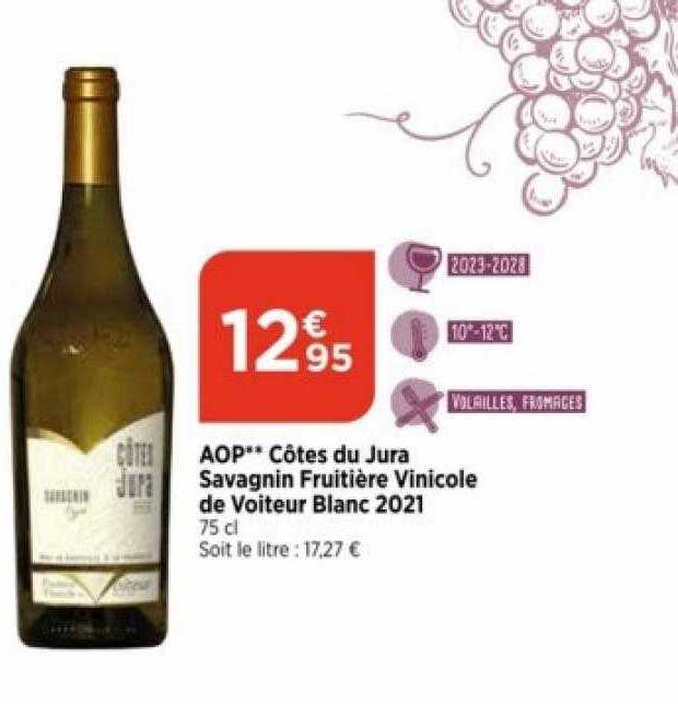 aop côtes du jura savagnin fruitière vinicole de voiteur blanc 2021