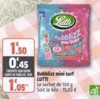 bubblizz mini surf lutti