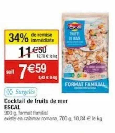 Cocktail De Fruits De Mer Escal