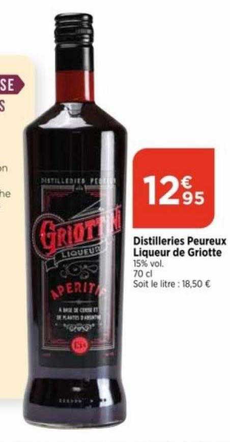 distilleries peureux liqueur de griotte