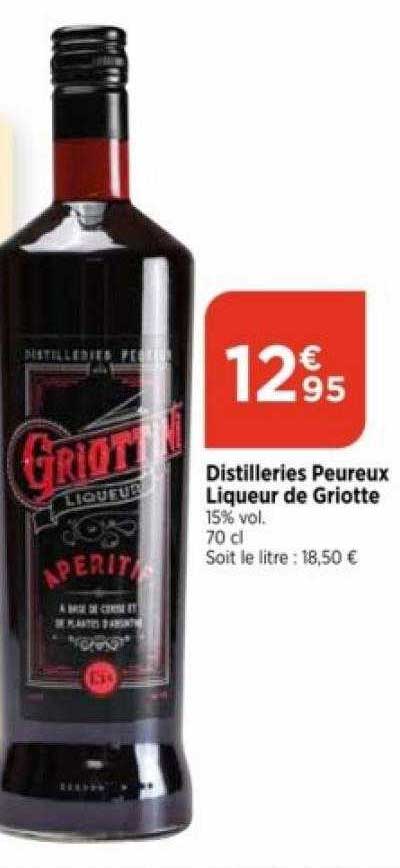 distilleries peureux liqueur de griotte
