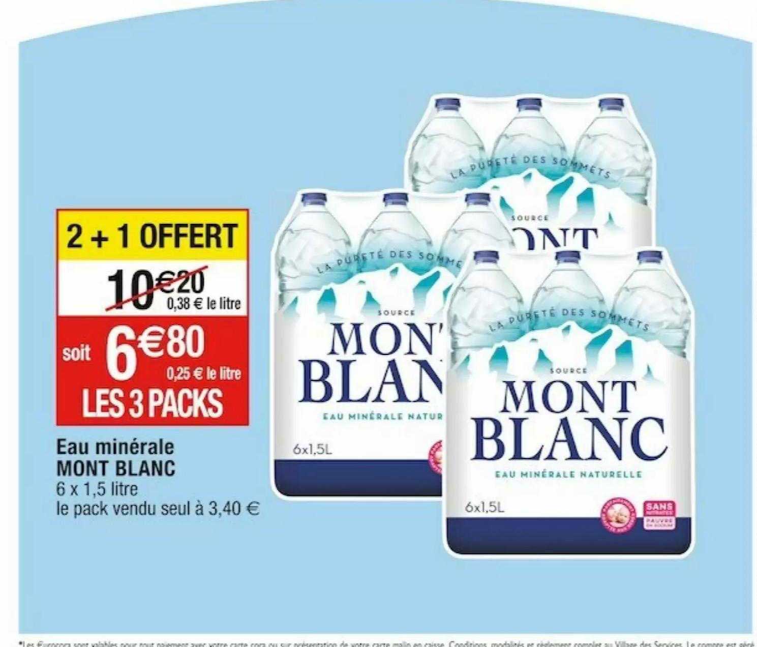 Eau Minérale Mont Blanc