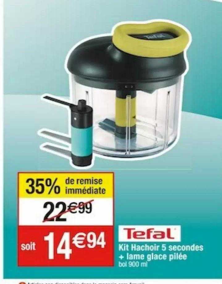 kit hachoir 5 secondes + lame glace pilée tefal