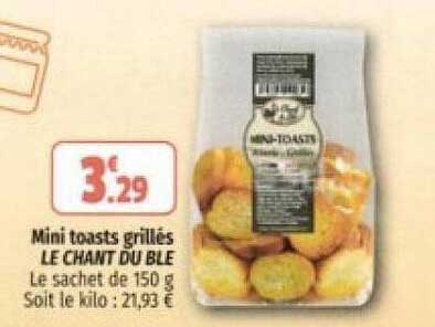 Mini Toasts Grillés Le Chant Du Blé