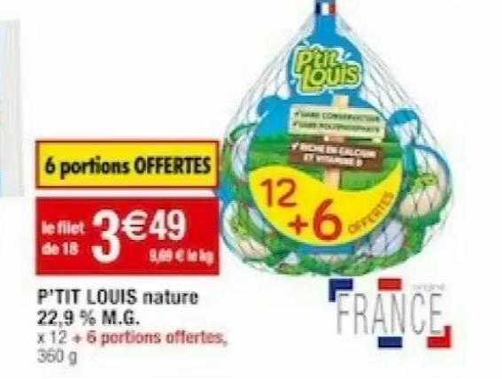 p'tit louis nature 22,9% m.g.