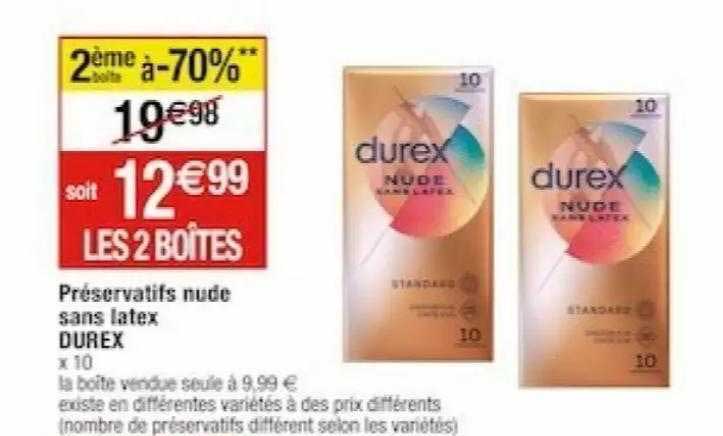préservatifs nude sans latex durex
