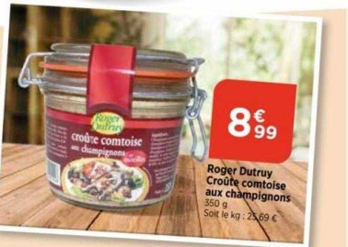 roger dutruy croûte comtoise aux champignons