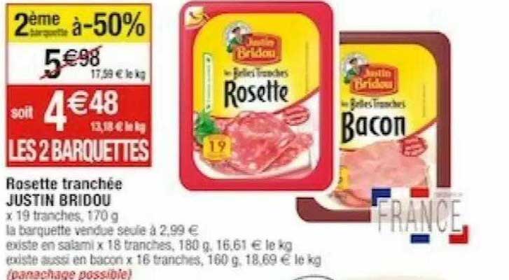 rosette tranchée justin bridou