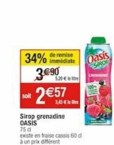 Sirop Grenadine Oasis