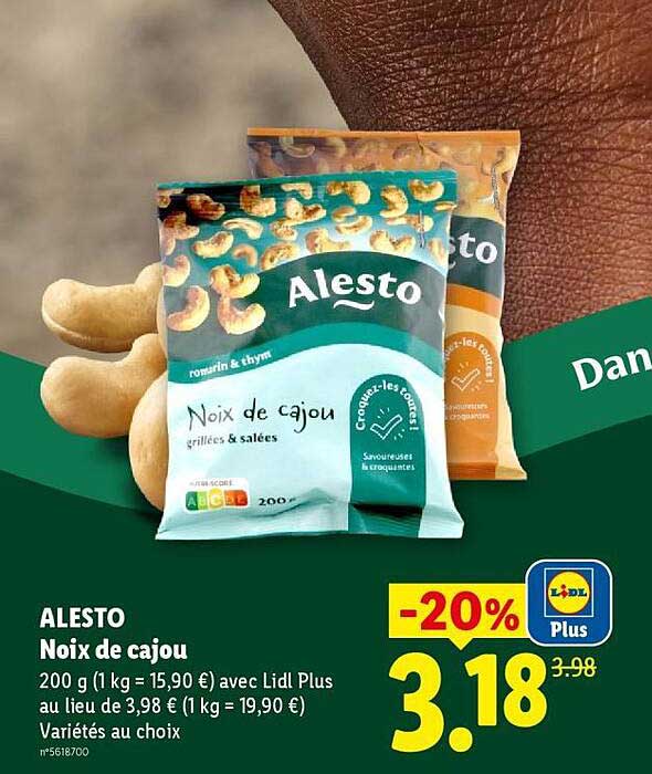ALESTO Noix de cajou