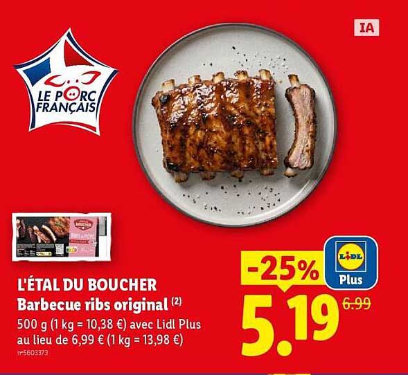 Barbecue ribs original