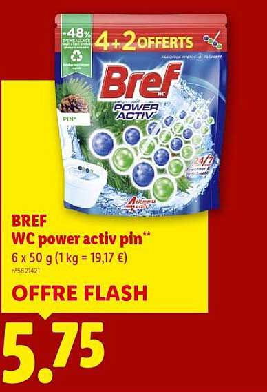 Bref WC power activ pin