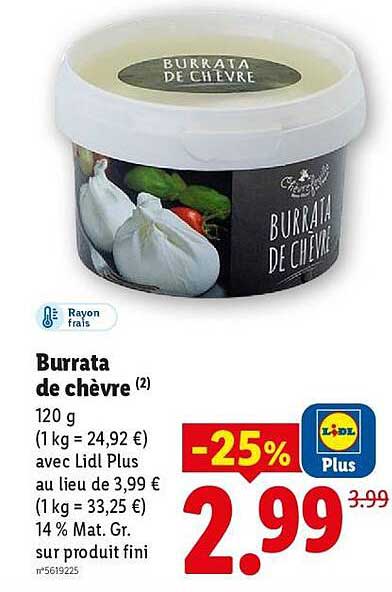 Burrata de chèvre