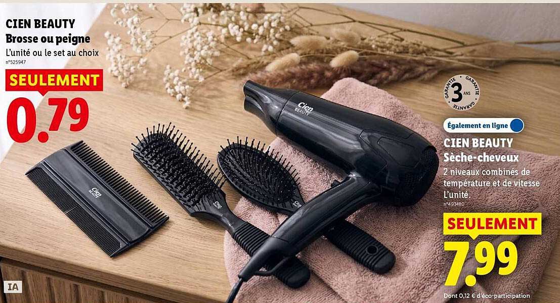 CIEN BEAUTY Brosse ou peigne
