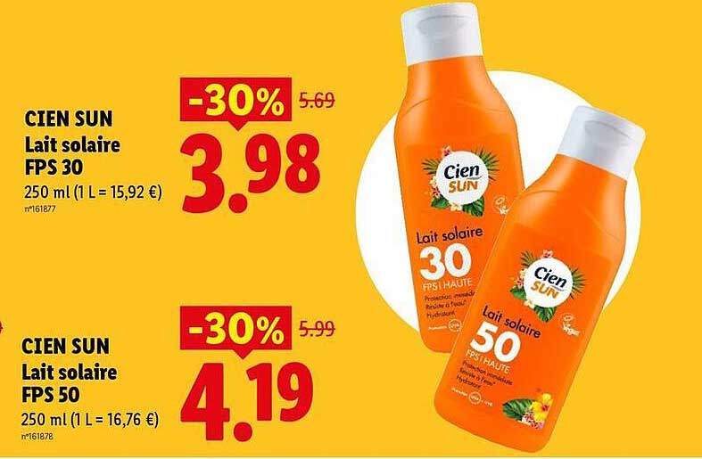 CIEN SUN Lait solaire