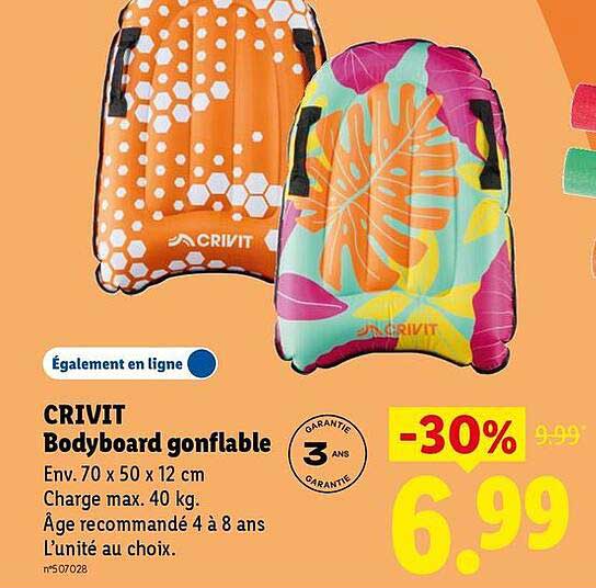 CRIVIT Bodyboard gonflable
