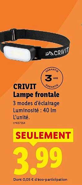 CRIVIT Lampe frontale