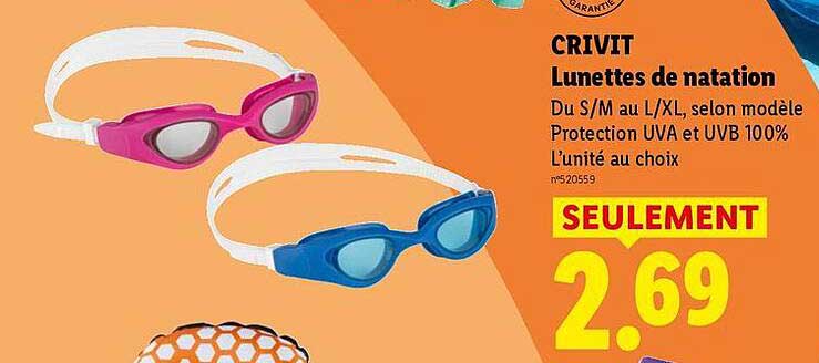 CRIVIT Lunettes de natation