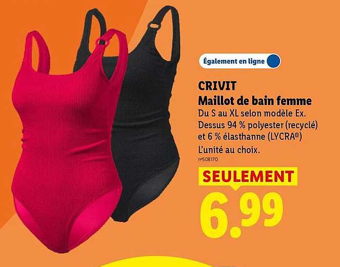 CRIVIT Maillot de bain femme
