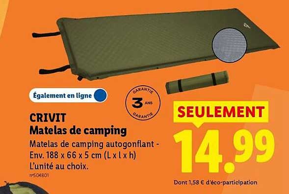 CRIVIT Matelas de camping