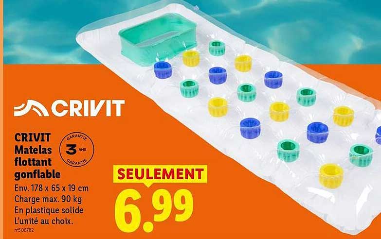CRIVIT Matelas flottant gonflable