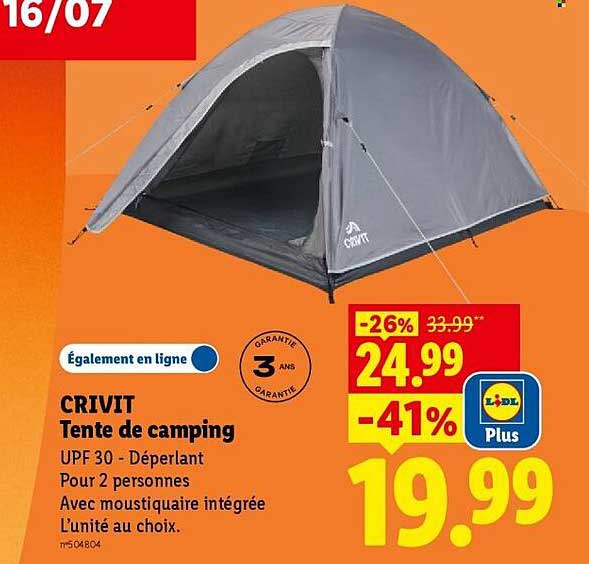 CRIVIT Tente de camping