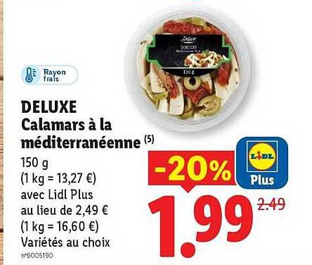 DELUXE Calamars à la méditerranéenne