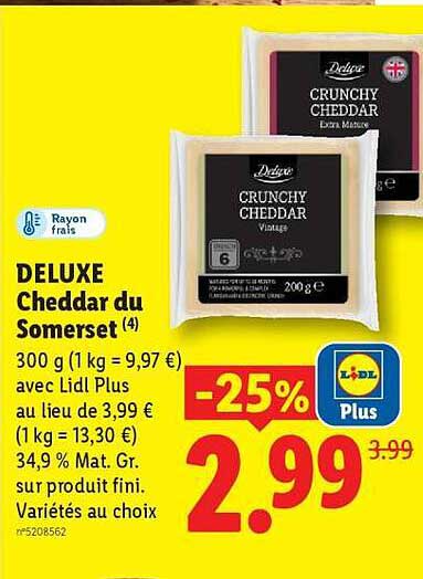 DELUXE Cheddar du Somerset