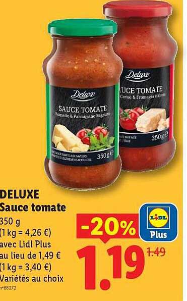 Deluxe Sauce tomate