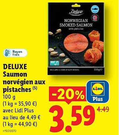 Deluxe Saumon norvégien aux pistaches