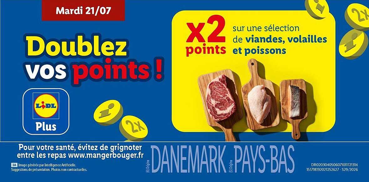 Doublez vos points!