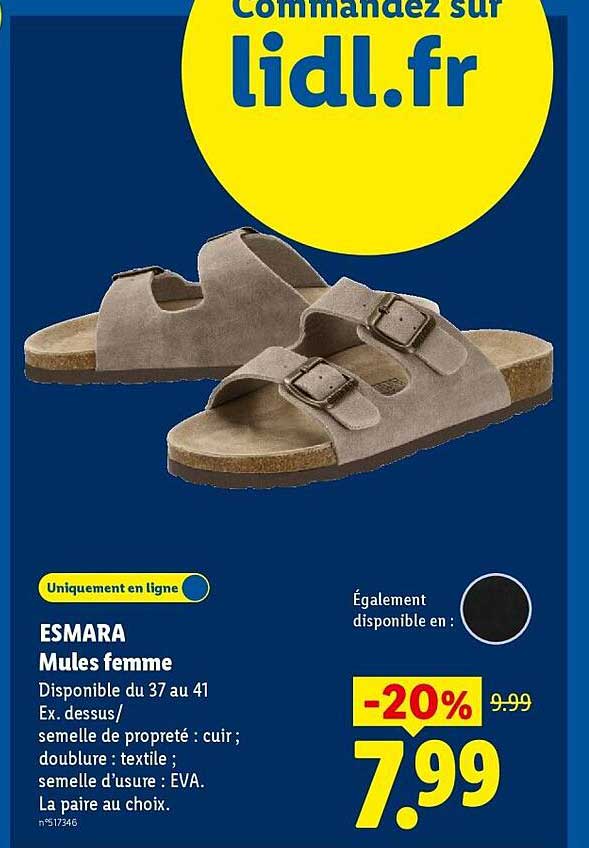 ESMARA Mules femme