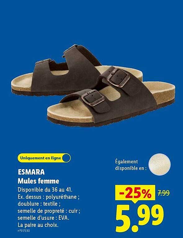 ESMARA Mules femme