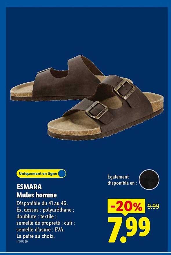 ESMARA Mules homme