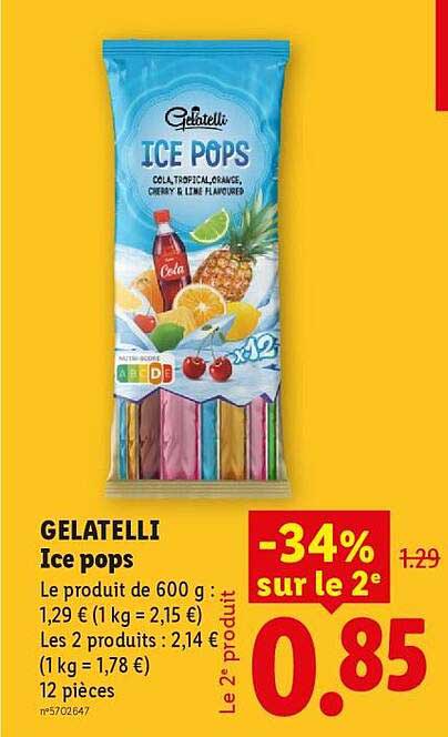 Gelatelli Ice pops