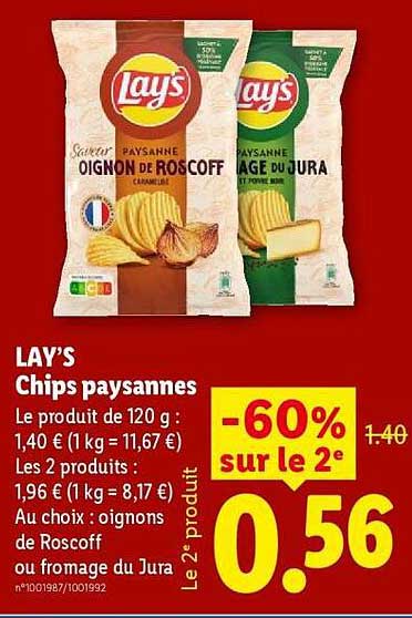 LAY'S Chips paysannes