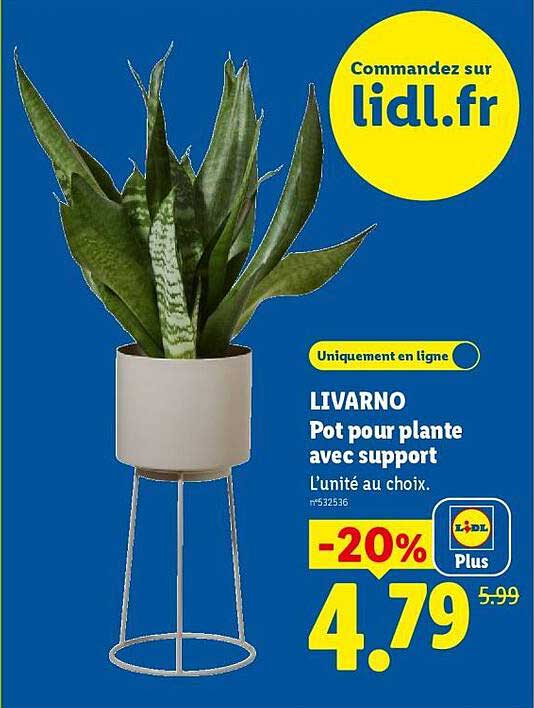 LIVARNO Pot pour plante avec support