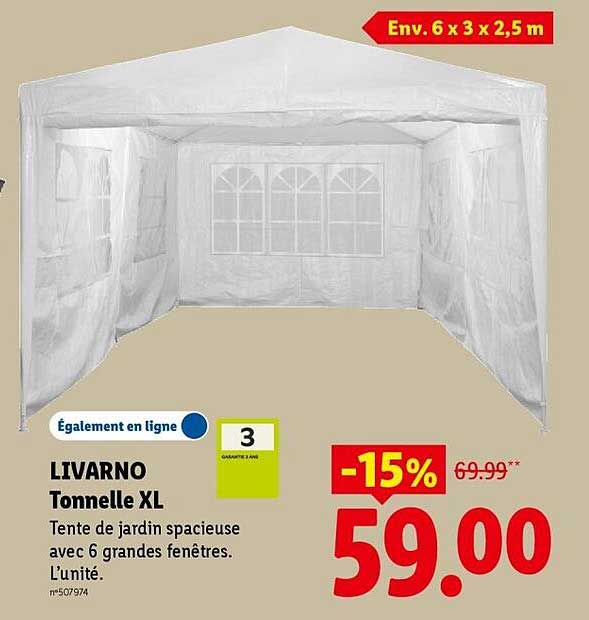 LIVARNO Tonnelle XL