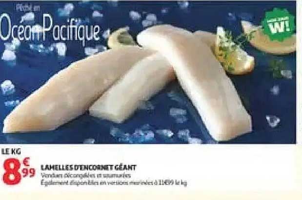 OceanPacifique Lamelles d'encornet géant