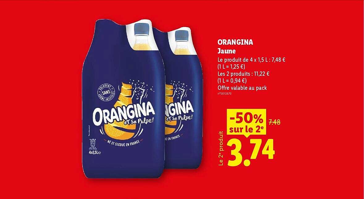 ORANGINA Jaune