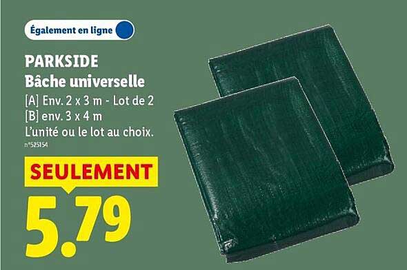 PARKSIDE Bâche universelle