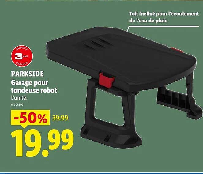 PARKSIDE Garage pour tondeuse robot