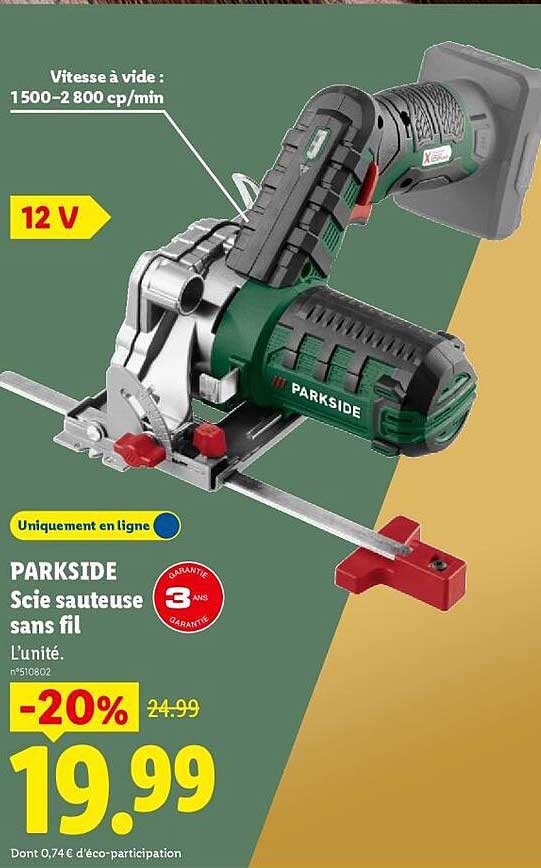 PARKSIDE Scie sauteuse sans fil