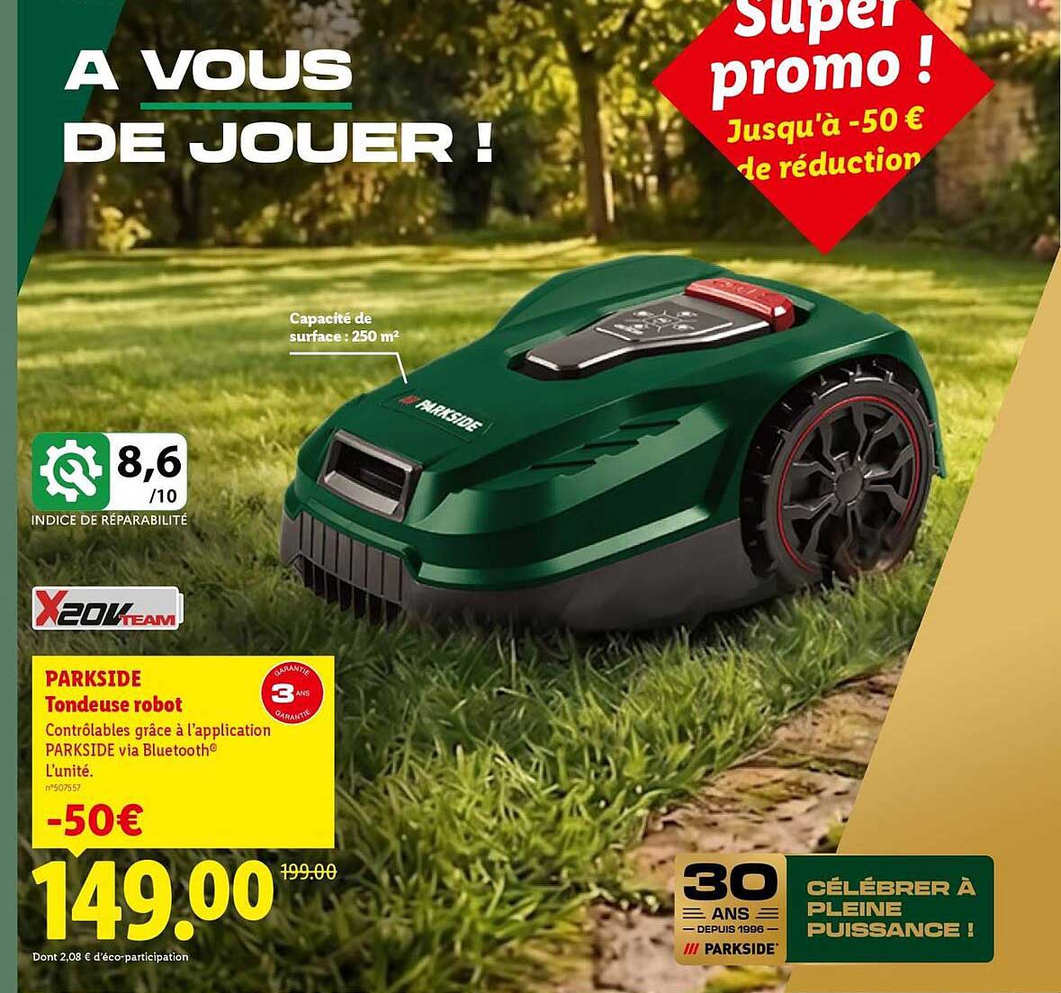 PARKSIDE Tondeuse robot