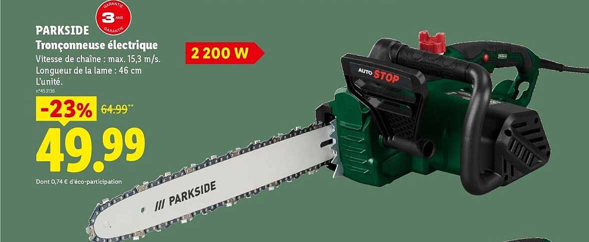 Parkside Tronçonneuse électrique