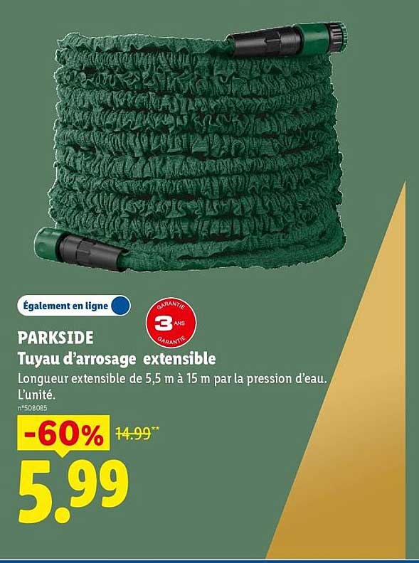 PARKSIDE Tuyau d’arrosage extensible