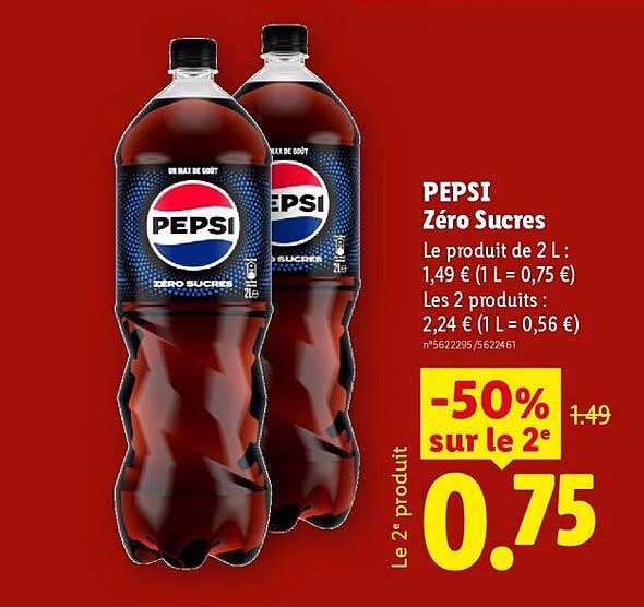 PEPSI Zéro Sucres